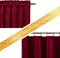 Christmas Red Velvet Curtains and Drapes for Bedroom, Home Decor Panels for Home Theatre/Film Room/Stage (Set of 2, Rod Pocket Design, 84 inches Long)
